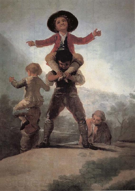 Francisco Goya Las Gigantillas Norge oil painting art